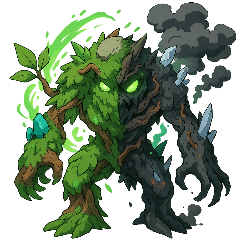 A Distortion — half-healed, half-corrupted monster from Enamatea